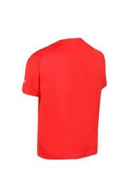 Childrens/Kids Alvarado VI Mountain T-Shirt - Fiery Red