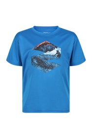 Childrens/Kids Alvarado VI Mountain T-Shirt - Imperial Blue