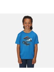 Childrens/Kids Alvarado VI Mountain T-Shirt - Imperial Blue