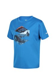 Childrens/Kids Alvarado VI Mountain T-Shirt - Imperial Blue