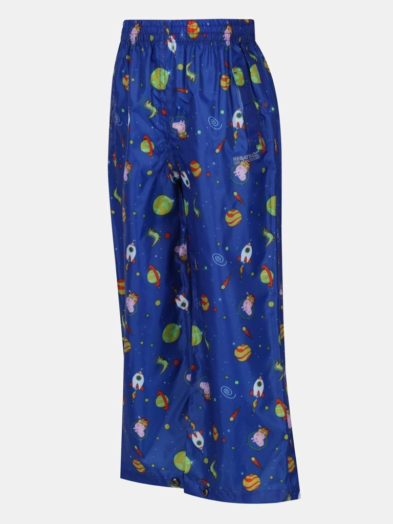 Childrens/Kids Cosmic Peppa Pig Waterproof Over Trousers