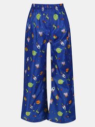 Childrens/Kids Cosmic Peppa Pig Waterproof Over Trousers - Surf Spray