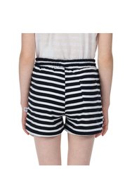 Childrens/Kids Dayana Towelling Stripe Casual Shorts