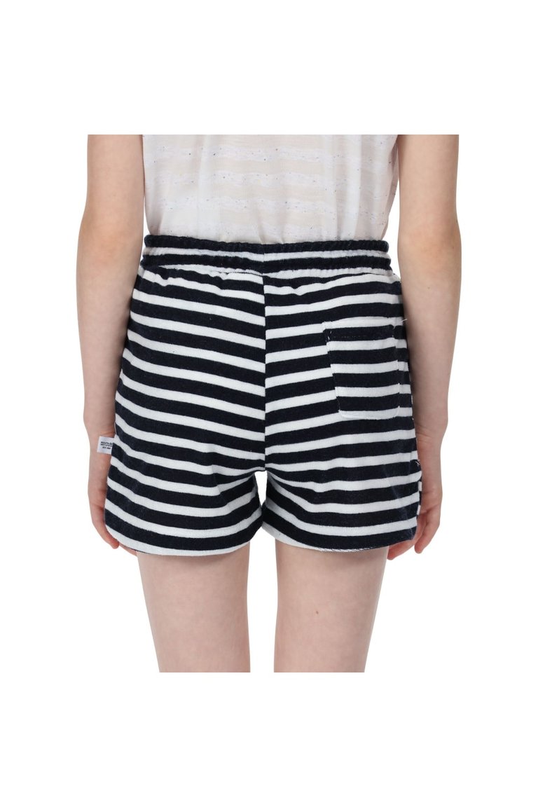 Childrens/Kids Dayana Towelling Stripe Casual Shorts