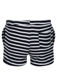 Childrens/Kids Dayana Towelling Stripe Casual Shorts