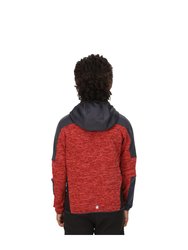 Childrens/Kids Dissolver V Fleece - Fiery Red/India Grey