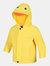 Childrens/Kids Duck Waterproof Jacket - Bright Yellow