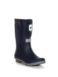 Childrens/Kids Fairweather Shine Brite Light Galoshes - Navy/Storm Grey - Navy/Storm Grey