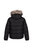 Childrens/Kids Faux Fur Trim Parka - Black