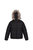 Childrens/Kids Faux Fur Trim Parka - Black