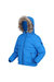 Childrens/Kids Faux Fur Trim Parka - Blue