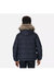 Childrens/Kids Faux Fur Trim Parka - Navy