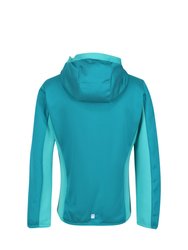 Childrens/Kids Highton Full Zip Fleece Jacket - Enamel/Turquoise