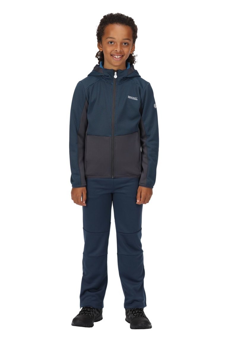 Childrens/Kids Highton Full Zip Fleece Jacket - Imperial Blue/India Grey - Imperial Blue/India Grey