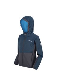 Childrens/Kids Highton Full Zip Fleece Jacket - Imperial Blue/India Grey