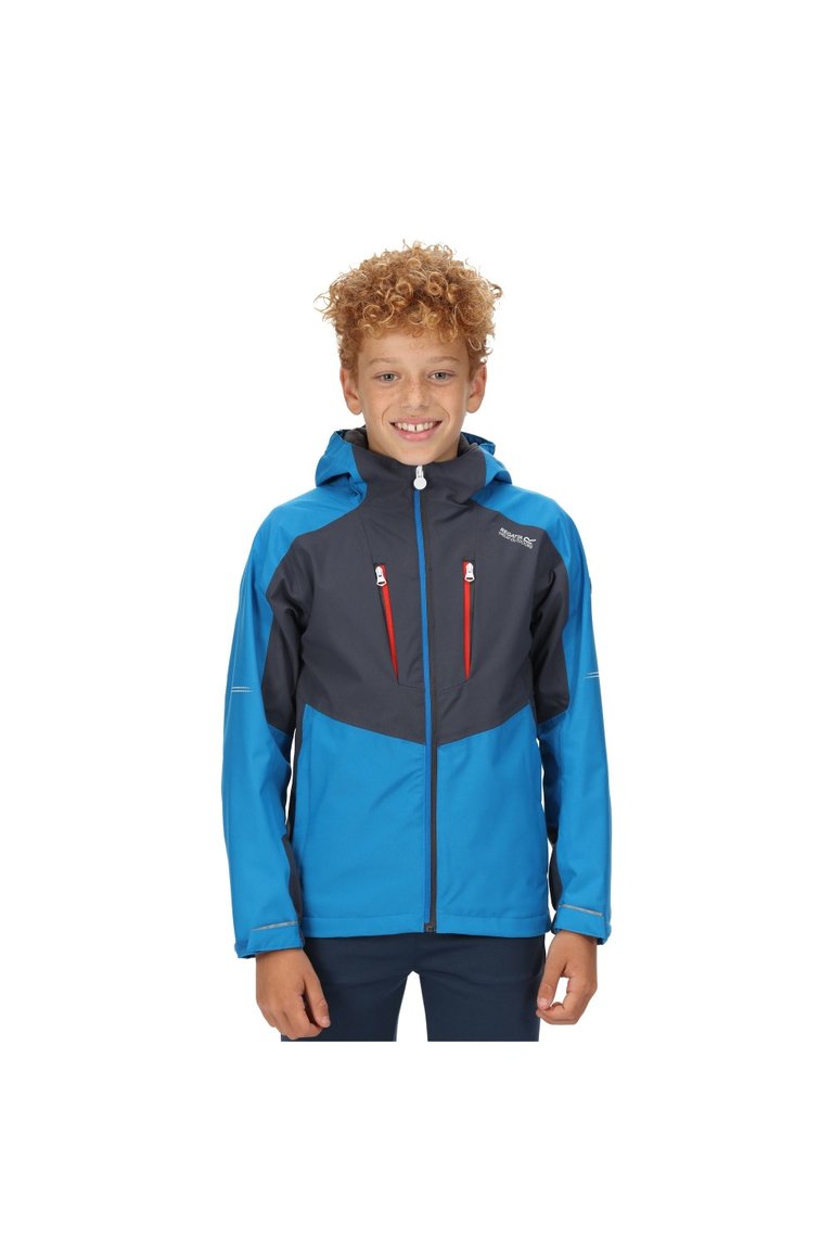 Childrens/Kids Highton III Waterproof Jacket - Imperial Blue/India Grey - Imperial Blue/India Grey