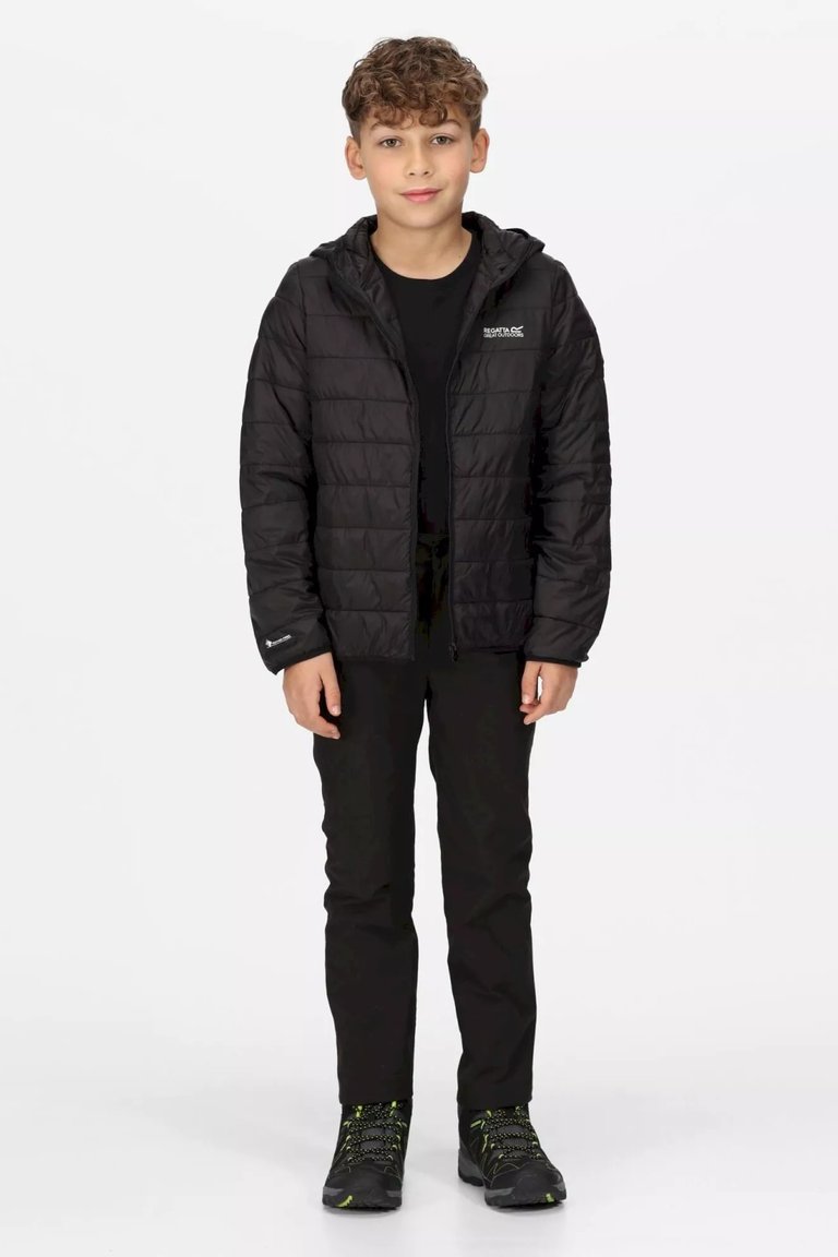 Childrens/Kids Hillpack Hooded Jacket - Black - Black