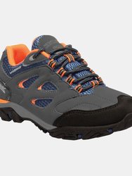 Childrens/Kids Holcombe Low Junior Hiking Boots - Briar/Blaze Orange