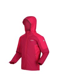 Childrens/Kids Hurdle IV Insulated Waterproof Jacket - Berry Pink/Pink Potion