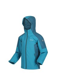 Childrens/Kids Hurdle IV Insulated Waterproof Jacket - Pagoda Blue/Dragonfly