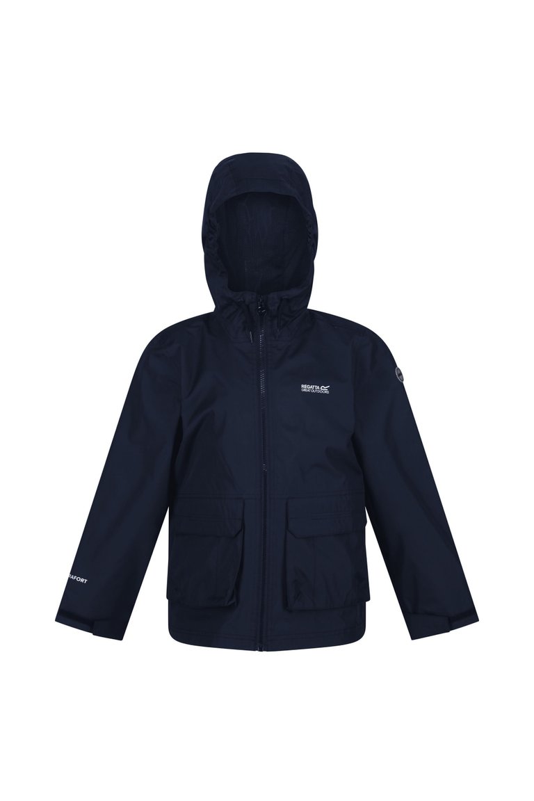 Childrens/Kids Hywell Waterproof Jacket - Navy - Navy