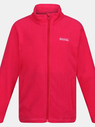 Regatta Childrens/Kids King II Lightweight Full Zip Fleece Jacket - Pink Potion product