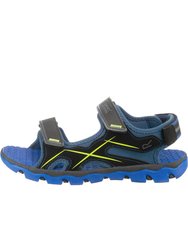 Childrens/Kids Kota Drift Sandals - Nautical Blue/Electric Lime