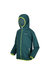 Childrens/Kids Lever II Packaway Rain Jacket - Pacific Green