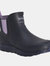 Childrens/Kids Liteweather Galoshes - Navy/Pastel Lilac