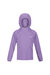 Childrens/Kids Loco Micro-Stripe Hoodie - Light Amethyst/White