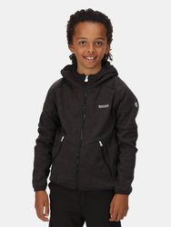 Childrens/Kids Maxwell Marl Soft Shell Jacket - Black