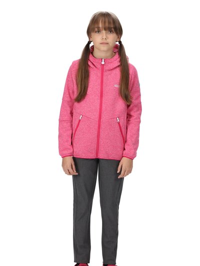 Regatta Childrens/Kids Maxwell Marl Soft Shell Jacket - Pink Fusion product