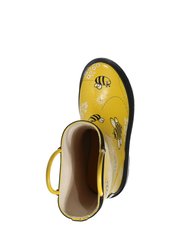 Childrens/Kids Minnow Bee Galoshes