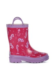 Childrens/Kids Minnow Mermaid Galoshes