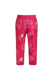Childrens/Kids Pack It Floral Peppa Pig Waterproof Over Trousers