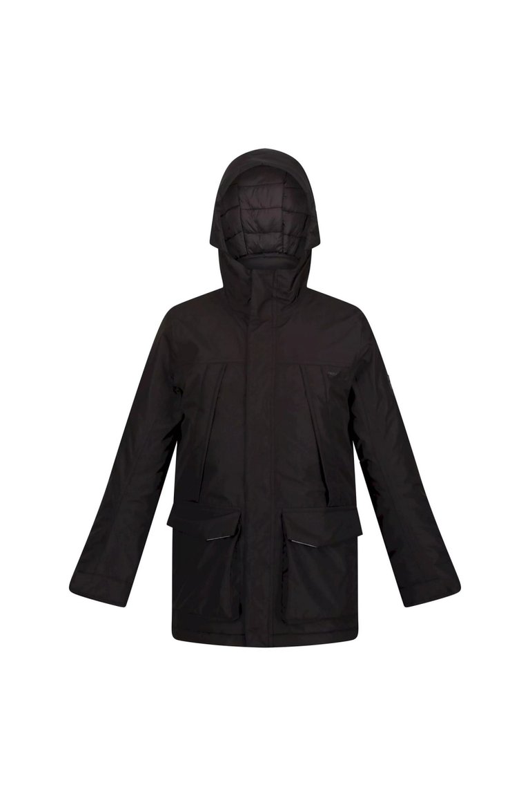 Childrens/Kids Paddrick Waterproof Parka Jacket - Black - Black