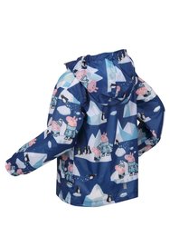 Childrens/Kids Penguin Peppa Pig Packaway Waterproof Jacket