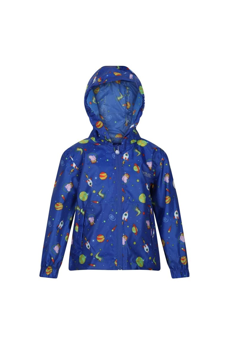 Childrens/Kids Peppa Pig Cosmic Packaway Raincoat - Surf Spray - Surf Spray