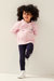 Childrens/Kids Peppa Pig Floral Fleece Full Zip Hoodie - Pink Mist
