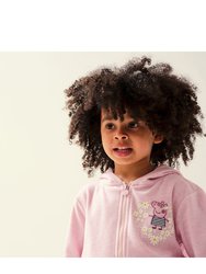 Childrens/Kids Peppa Pig Floral Fleece Full Zip Hoodie
