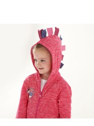 Childrens/Kids Peppa Pig Marl Fleece Full Zip Hoodie