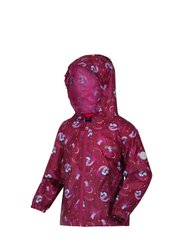 Childrens/Kids Peppa Pig Packaway Waterproof Jacket - Raspberry Radiance