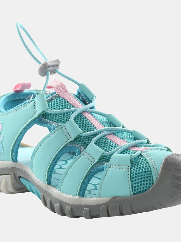 Childrens/Kids Peppa Pig Sandals - Aruba Blue/Atlantis - Aruba Blue/Atlantis