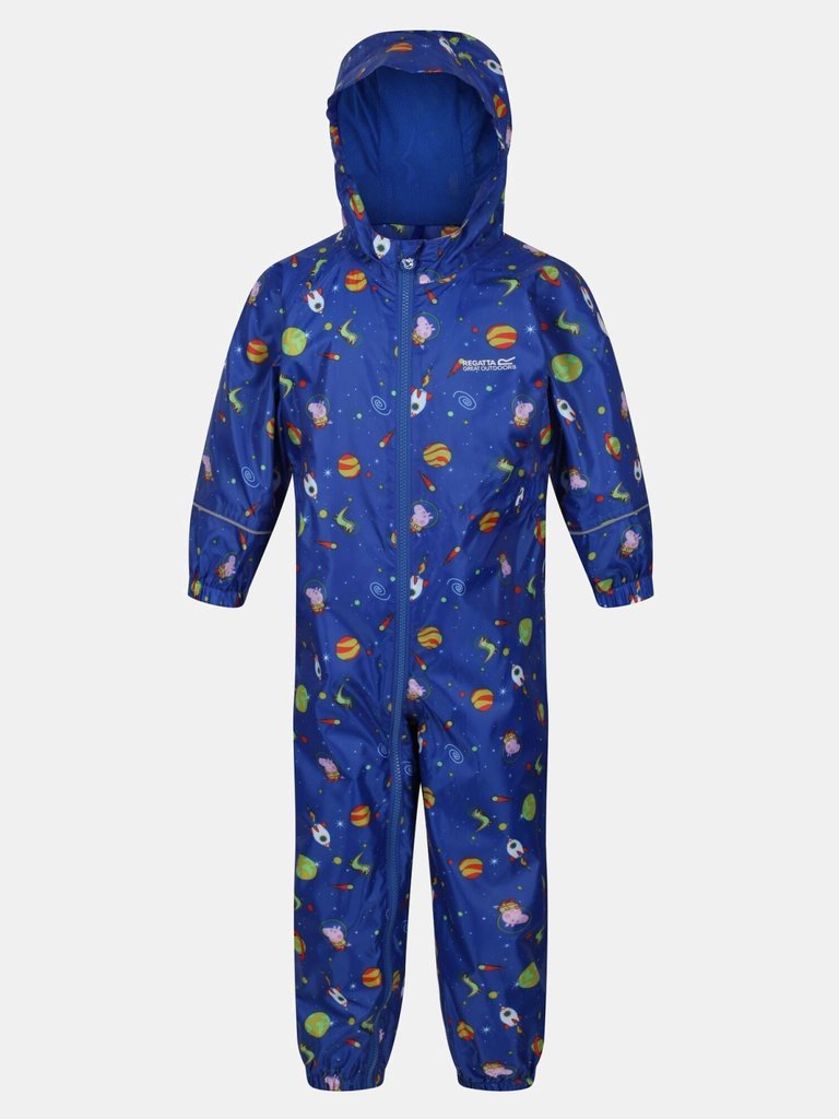 Childrens/Kids Peppa Pig Space Waterproof Puddle Suit - Surf Spray