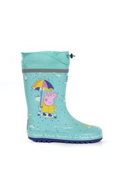 Childrens/Kids Peppa Pig Splash Square Galoshes Shoes