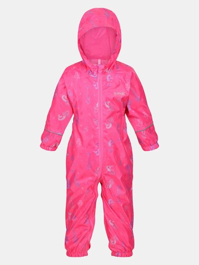 Regatta Childrens/Kids Pobble Mermaid Waterproof Puddle Suit product