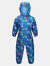 Childrens/Kids Pobble Peppa Pig Dinosaur Waterproof Puddle Suit - Imperial Blue