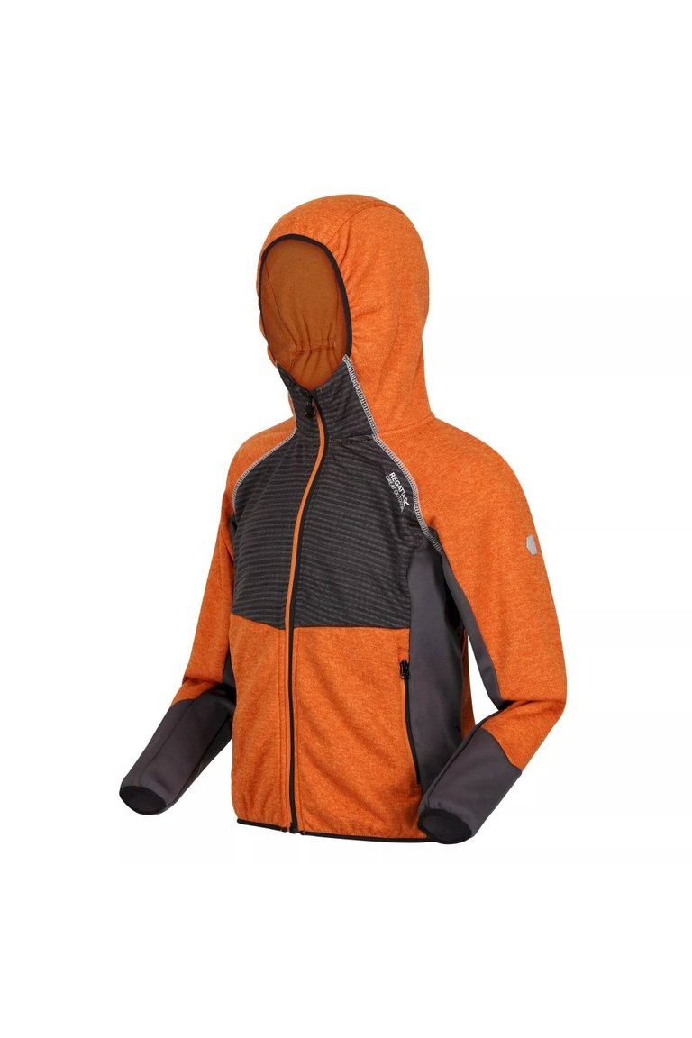 Childrens/Kids Prenton Lightweight Fleece Jacket - Autumn Maple/Dark Grey