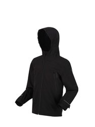 Childrens/Kids Pulton Waterproof Jacket (Black)