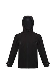 Childrens/Kids Pulton Waterproof Jacket (Black)